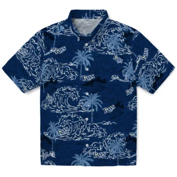 tampa bay rays wave palm navy hawaiian shirts best selling