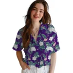 TCU Horned Frogs Hawaiian Shirt – Flamingo and Hibiscus