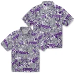 TCU Horned Frogs Hawaiian Shirt – Hibiscus Overlay