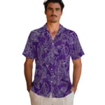 TCU Horned Frogs Hawaiian Shirt – Leaf Outline