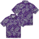 TCU Horned Frogs Hawaiian Shirt – Monstera Layer