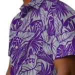 TCU Horned Frogs Hawaiian Shirt – Monstera Layer