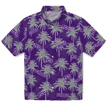 tcu horned frogs palm grove purple hawaiian shirts best selling