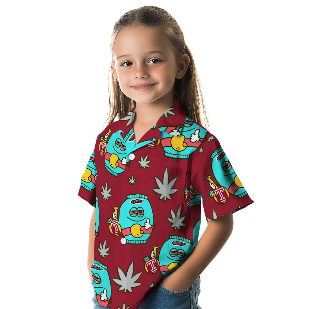Temple Owls Hawaiian Shirt - Chill Vibe temple owls bong smile red hawaiian shirts premium grade