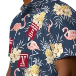 Temple Owls Hawaiian Shirt – Flamingo Hibiscus