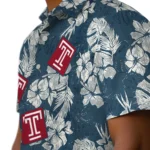 Temple Owls Hawaiian Shirt – Hibiscus Flowers