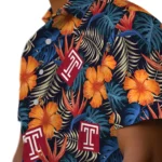 Temple Owls Hawaiian Shirt – Hibiscus Foliage