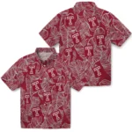 Temple Owls Hawaiian Shirt – Leaf Outline
