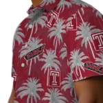 Temple Owls Hawaiian Shirt – Palm Tree Motif