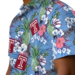 Temple Owls Hawaiian Shirt – Pineapple Bouquet
