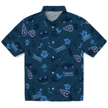 tennessee titans beach vibe navy hawaiian shirts best selling