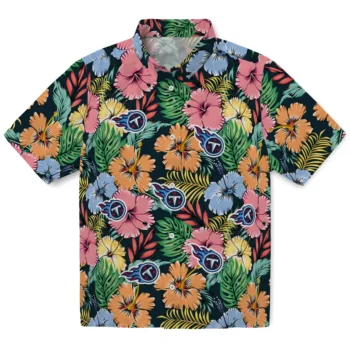 tennessee titans brilliant hibiscus garden hawaiian shirts best selling