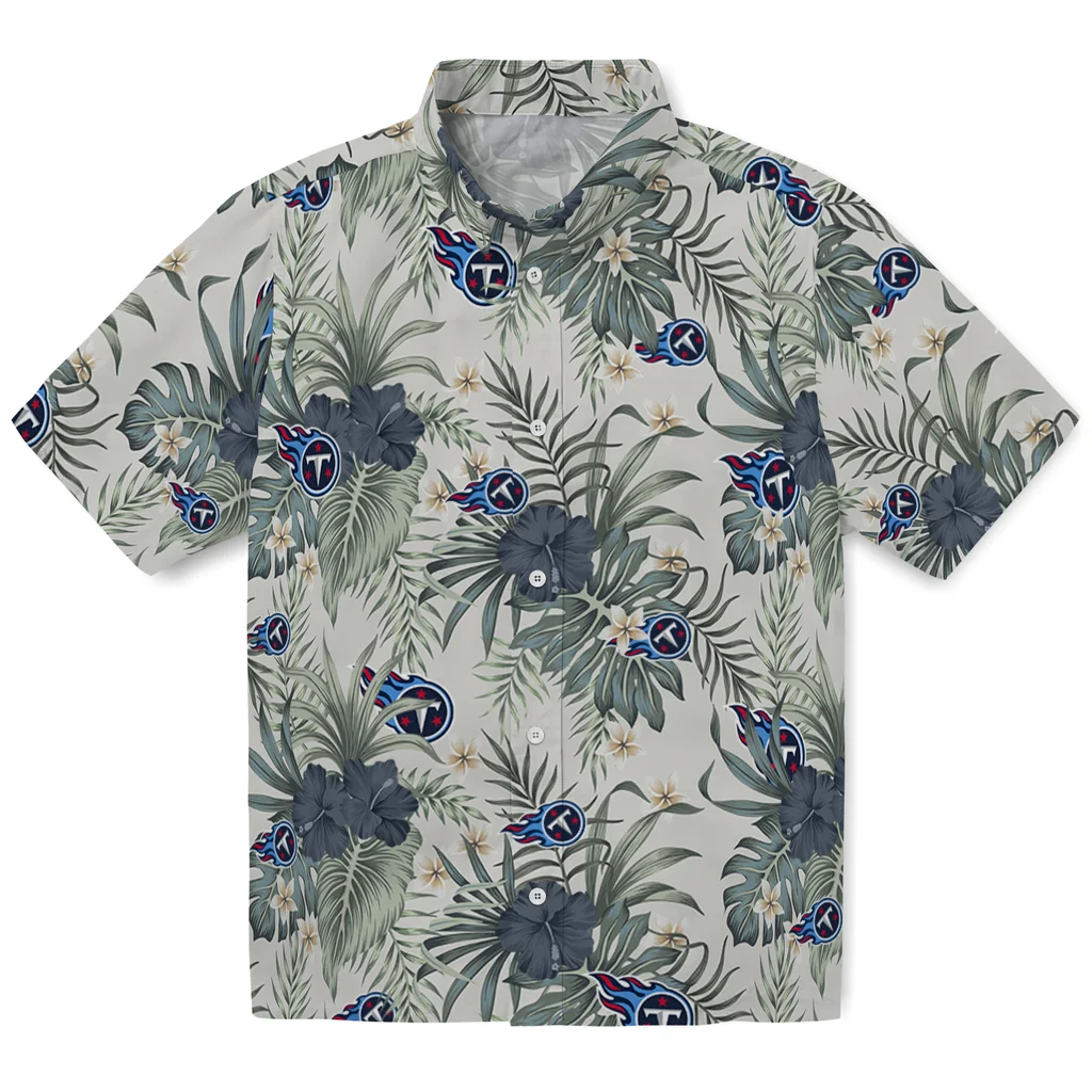 Tennessee Titans Hawaiian Shirt - Hibiscus Designs tennessee titans hibiscus designs beige hawaiian shirts best selling