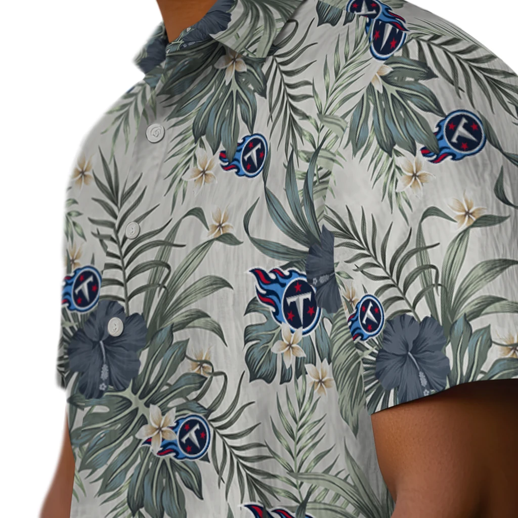 Tennessee Titans Hawaiian Shirt - Hibiscus Designs tennessee titans hibiscus designs beige hawaiian shirts trendy