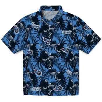 tennessee titans hibiscus exotic navy hawaiian shirts best selling
