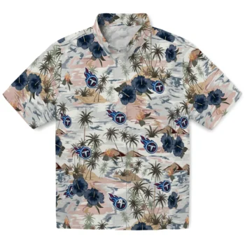 tennessee titans hibiscus seaside white hawaiian shirts best selling