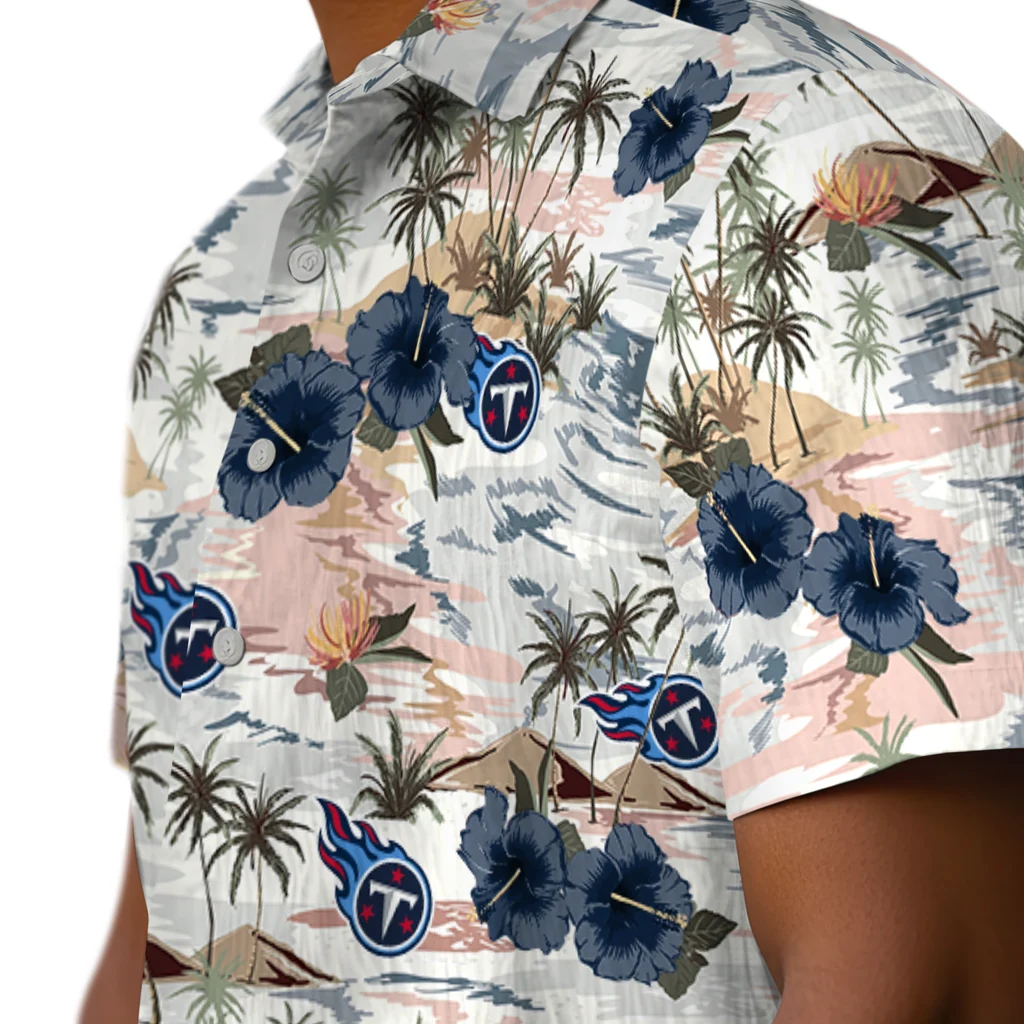 Tennessee Titans Hawaiian Shirt - Hibiscus Seaside tennessee titans hibiscus seaside white hawaiian shirts trendy