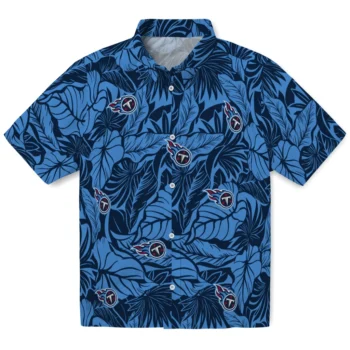 tennessee titans monstera layer navy hawaiian shirts best selling