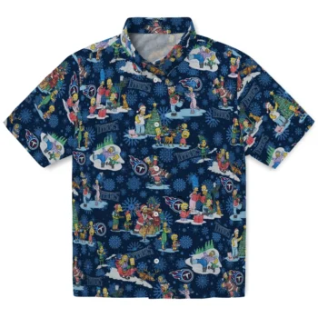 tennessee titans simpsons christmas navy hawaiian shirts best selling