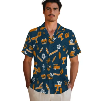 tennessee volunteers beach vibe navy hawaiian shirts fashion forward