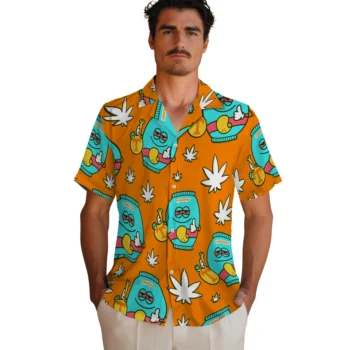 tennessee volunteers bong smile orange hawaiian shirts fashion forward