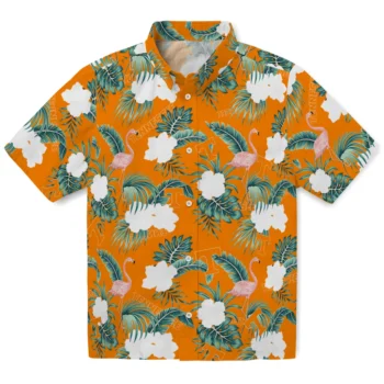tennessee volunteers flamingo palms orange hawaiian shirts best selling