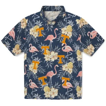 tennessee volunteers flamingo hibiscus navy hawaiian shirts best selling