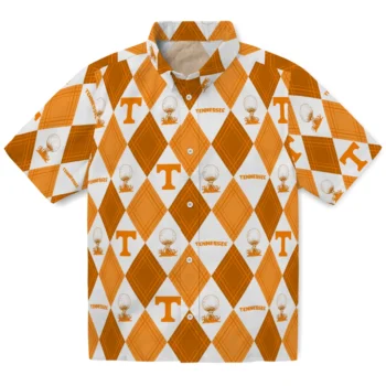 tennessee volunteers balloon plaid orange hawaiian shirts best selling