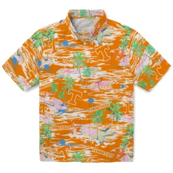 tennessee volunteers flamingo retreat orange hawaiian shirts best selling