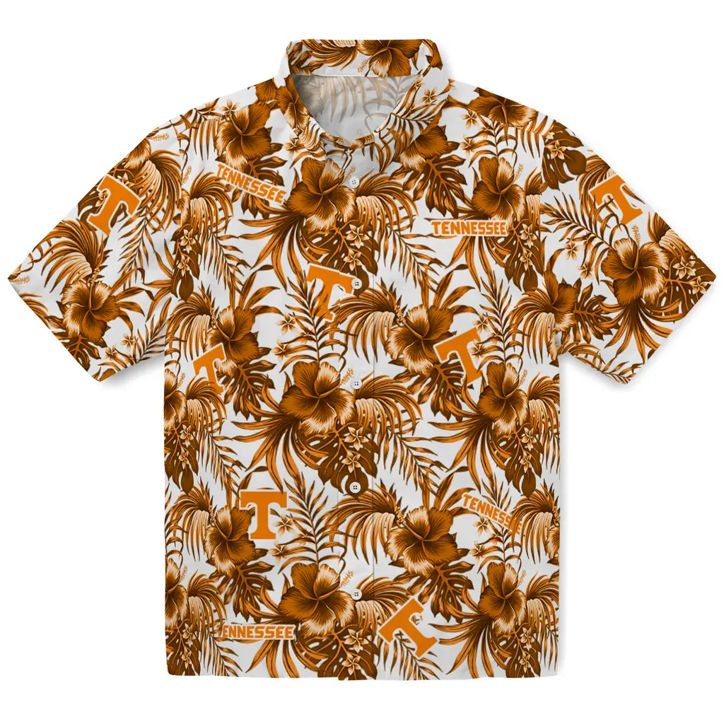 Tennessee Volunteers Hawaiian Shirt - Hibiscus Exotic tennessee volunteers hibiscus exotic orange hawaiian shirts best selling