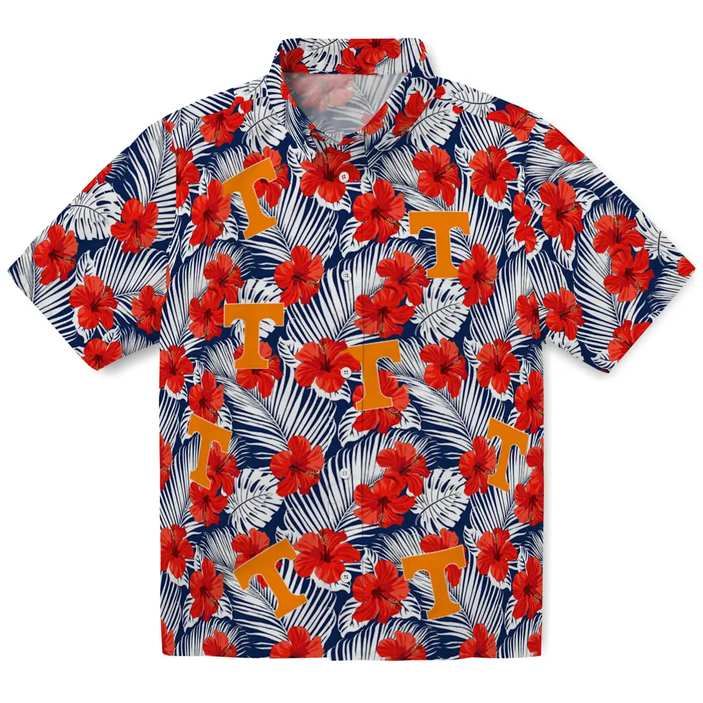 Tennessee Volunteers Hawaiian Shirt - Hibiscus Fiesta tennessee volunteers hibiscus fiesta red royal blue hawaiian shirts best selling