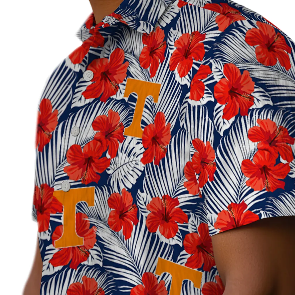 Tennessee Volunteers Hawaiian Shirt - Hibiscus Fiesta tennessee volunteers hibiscus fiesta red royal blue hawaiian shirts trendy