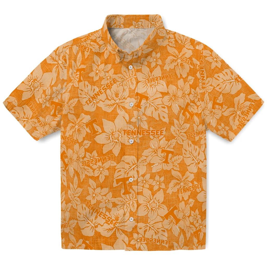 Tennessee Volunteers Hawaiian Shirt - Hibiscus Oasis tennessee volunteers hibiscus oasis orange hawaiian shirts best selling