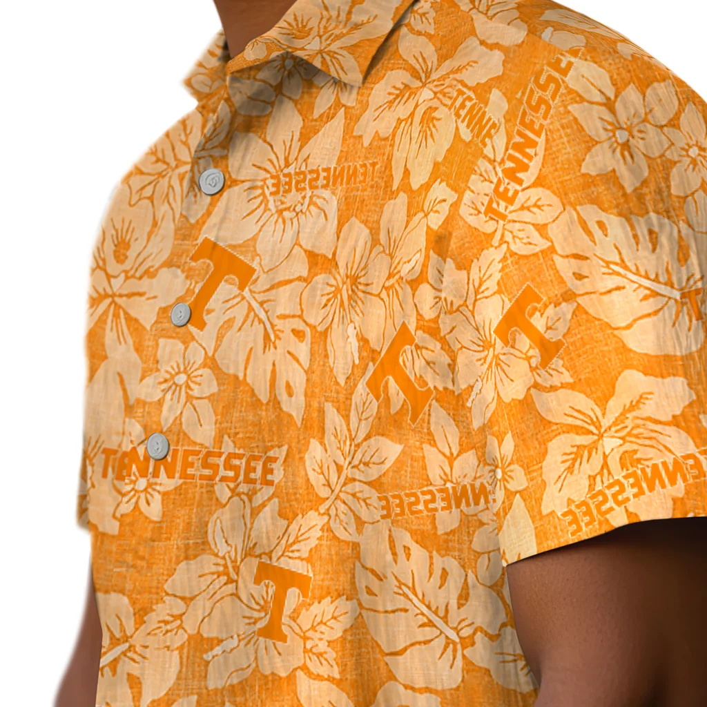 Tennessee Volunteers Hawaiian Shirt - Hibiscus Oasis tennessee volunteers hibiscus oasis orange hawaiian shirts trendy