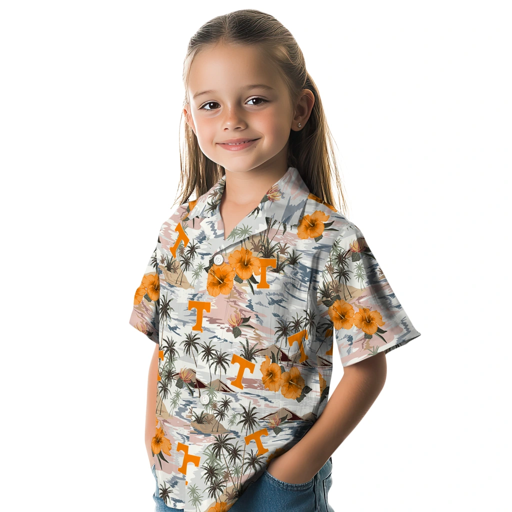 Tennessee Volunteers Hawaiian Shirt - Hibiscus Seaside tennessee volunteers hibiscus seaside white hawaiian shirts premium grade