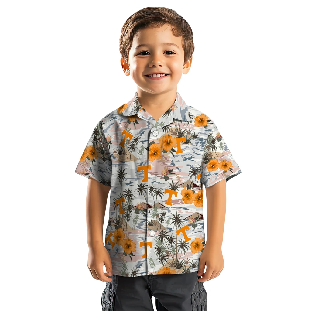 Tennessee Volunteers Hawaiian Shirt - Hibiscus Seaside tennessee volunteers hibiscus seaside white hawaiian shirts top rated