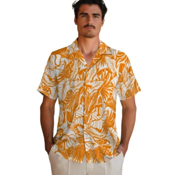 tennessee volunteers monstera layer orange hawaiian shirts fashion forward