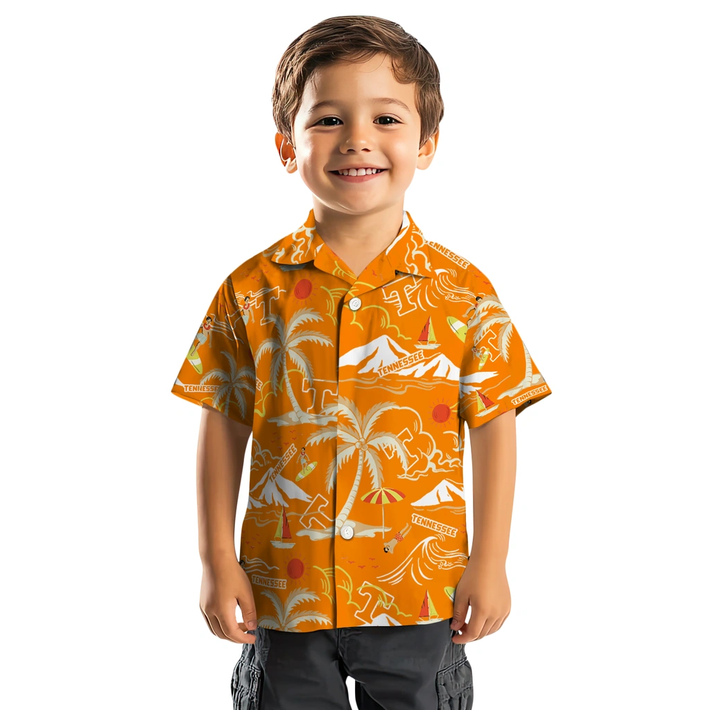 Tennessee Volunteers Hawaiian Shirt - Palm Tree Island tennessee volunteers palm tree island orange hawaiian shirts top rated