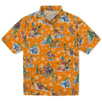 tennessee volunteers simpsons christmas orange hawaiian shirts best selling