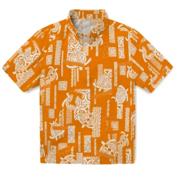 tennessee volunteers turtle lines orange hawaiian shirts best selling