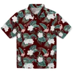 Texas A&M Aggies Hawaiian Shirt – Flamingo and Hibiscus
