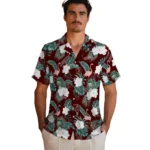 Texas A&M Aggies Hawaiian Shirt – Flamingo and Hibiscus