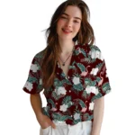 Texas A&M Aggies Hawaiian Shirt – Flamingo and Hibiscus