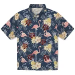 Texas A&M Aggies Hawaiian Shirt – Flamingo Hibiscus