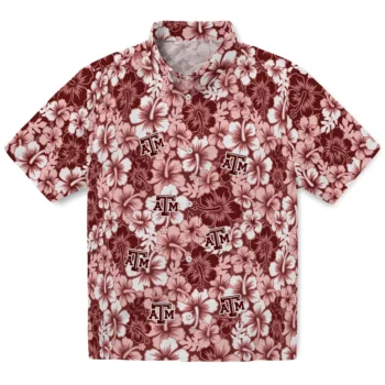 texas am aggies hibiscus blooms maroon hawaiian shirts best selling