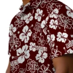 Texas A&M Aggies Hawaiian Shirt – Hibiscus Flower Design