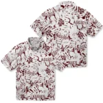 Texas A&M Aggies Hawaiian Shirt – Hibiscus Overlay