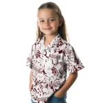 Texas A&M Aggies Hawaiian Shirt – Hibiscus Overlay