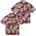 Texas A&M Aggies Hawaiian Shirt – Monstera Layer