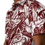 Texas A&M Aggies Hawaiian Shirt – Monstera Layer